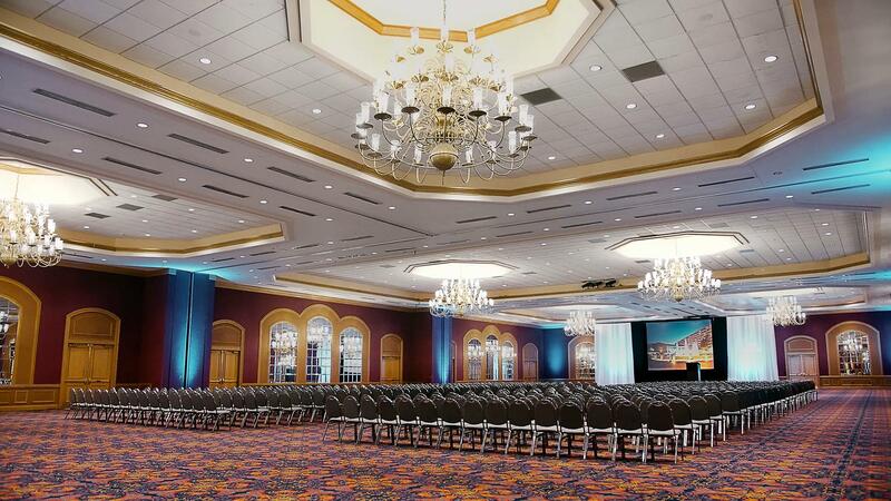 Event space set theater style.