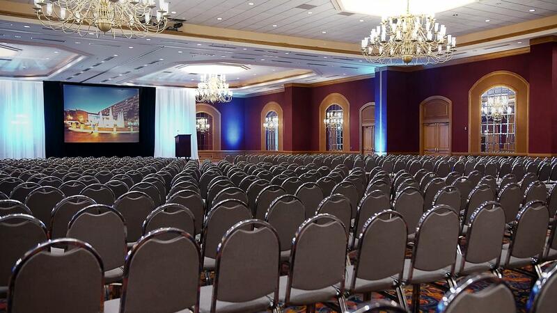 Event space set theater style.